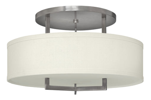 Myhouse Lighting Hinkley - 3211AN-LED - LED Semi-Flush Mount - Hampton - Antique Nickel