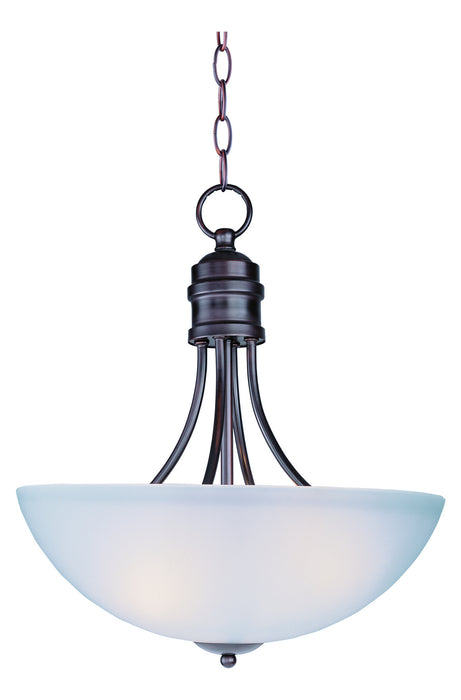 Myhouse Lighting Maxim - 10044FTOI - Three Light Pendant - Logan - Oil Rubbed Bronze