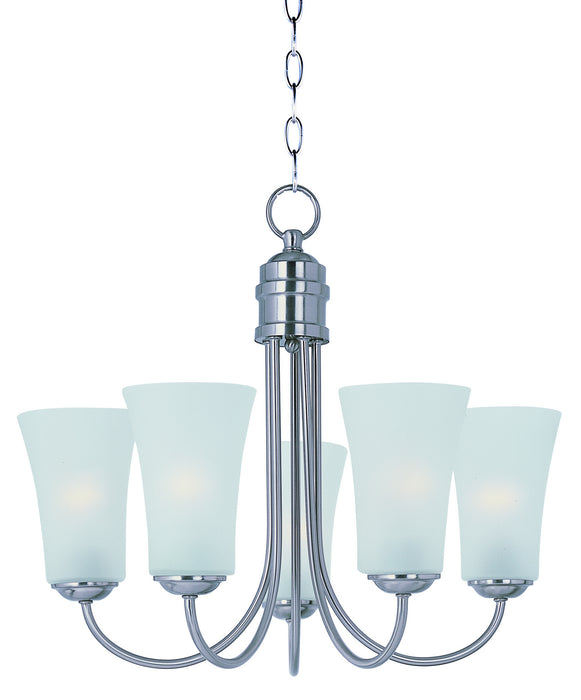 Myhouse Lighting Maxim - 10045FTSN - Five Light Chandelier - Logan - Satin Nickel