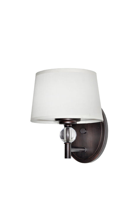 Myhouse Lighting Maxim - 12761WTOI - One Light Wall Sconce - Rondo - Oil Rubbed Bronze