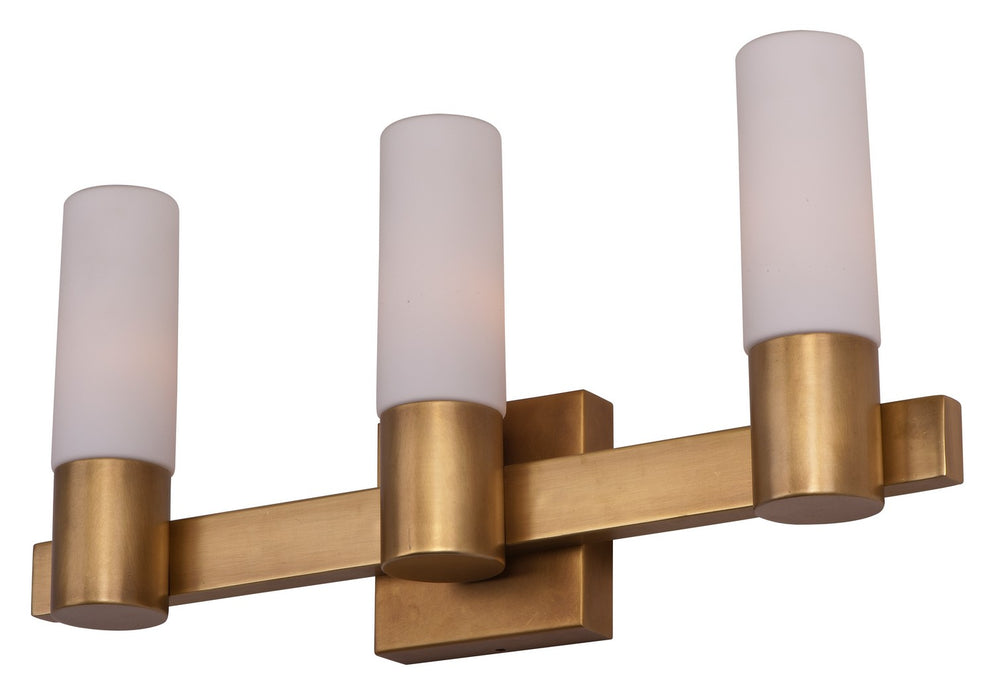 Myhouse Lighting Maxim - 22413SWNAB - Three Light Bath Vanity - Contessa - Natural Aged Brass