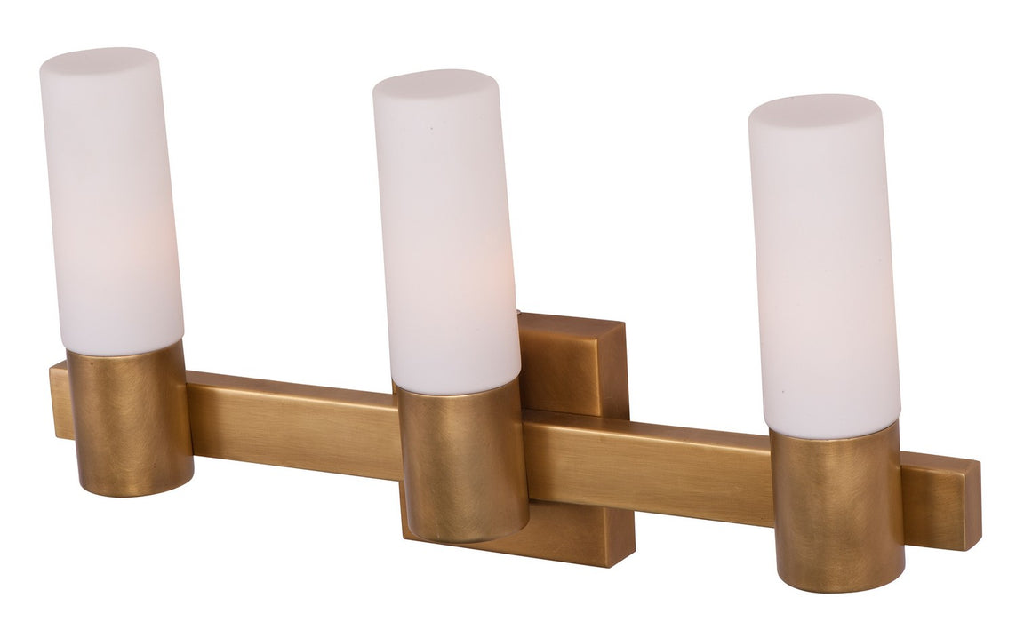 Myhouse Lighting Maxim - 22413SWNAB - Three Light Bath Vanity - Contessa - Natural Aged Brass