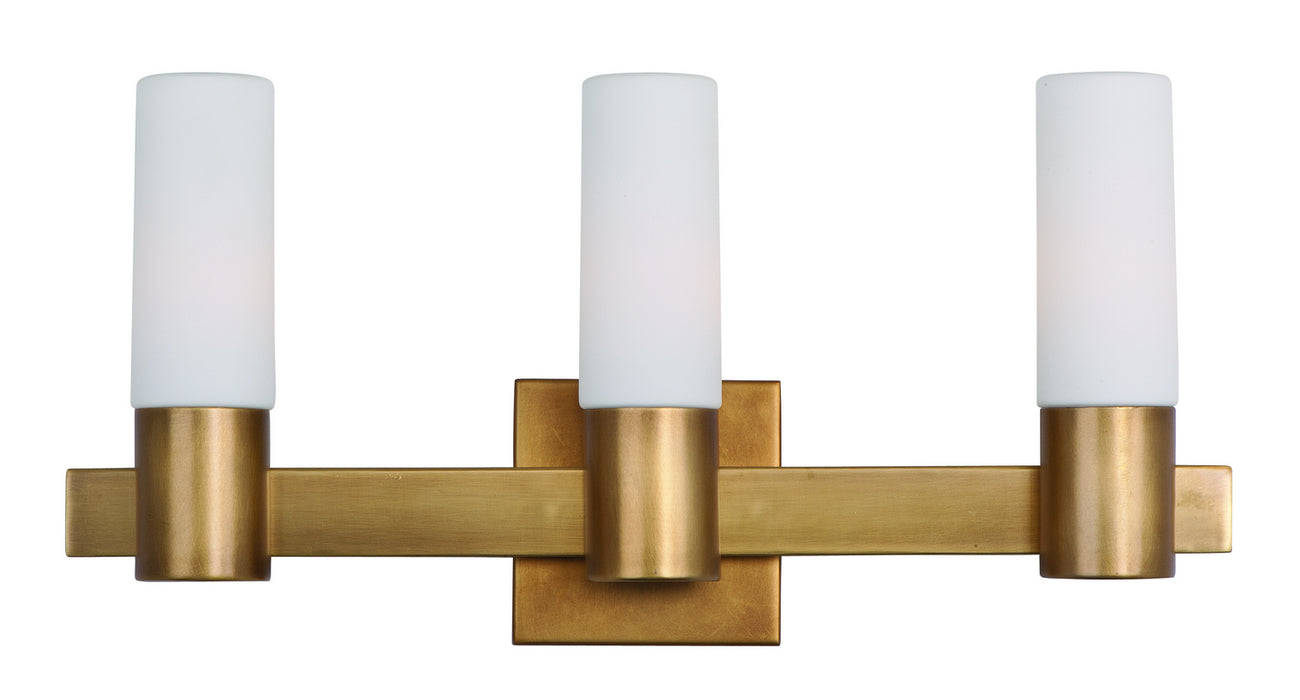 Myhouse Lighting Maxim - 22413SWNAB - Three Light Bath Vanity - Contessa - Natural Aged Brass