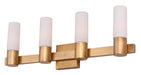 Myhouse Lighting Maxim - 22414SWNAB - Four Light Bath Vanity - Contessa - Natural Aged Brass