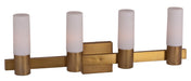 Myhouse Lighting Maxim - 22414SWNAB - Four Light Bath Vanity - Contessa - Natural Aged Brass