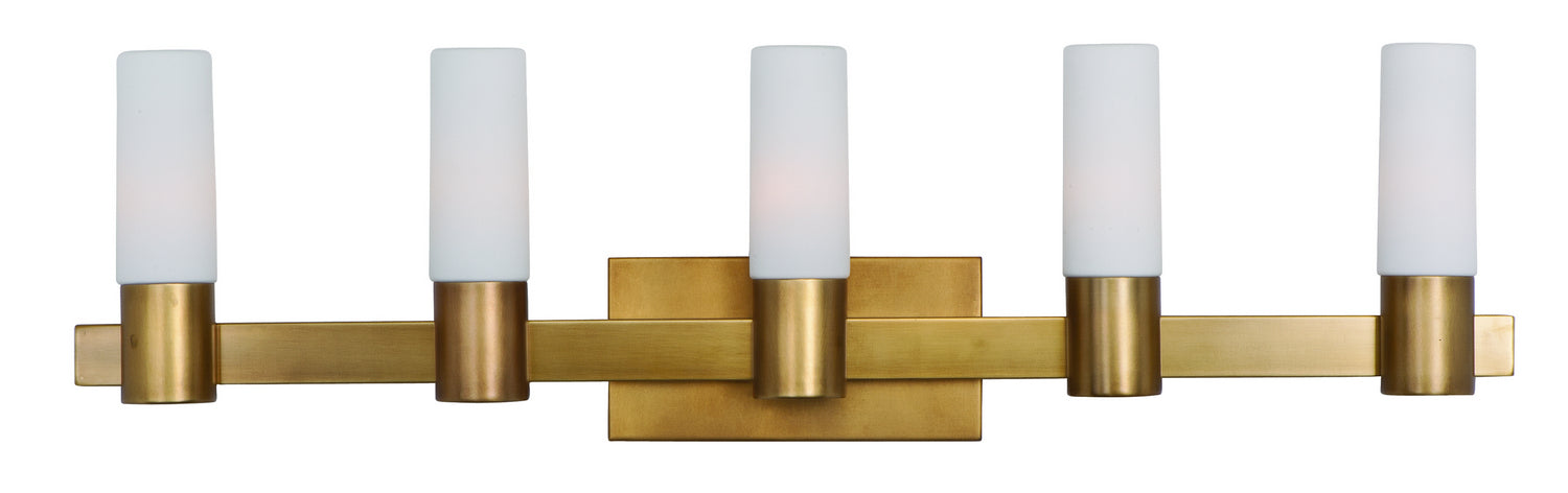 Myhouse Lighting Maxim - 22415SWNAB - Five Light Bath Vanity - Contessa - Natural Aged Brass