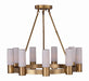 Myhouse Lighting Maxim - 22418SWNAB - Nine Light Chandelier - Contessa - Natural Aged Brass