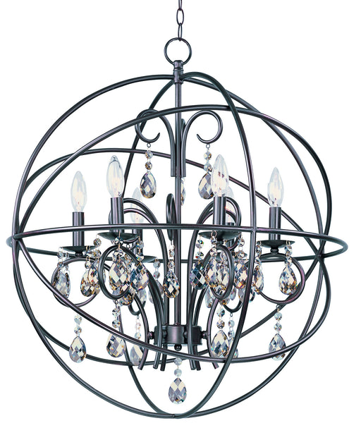 Myhouse Lighting Maxim - 25144OI - Six Light Pendant - Orbit - Oil Rubbed Bronze