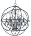 Myhouse Lighting Maxim - 25144OI - Six Light Pendant - Orbit - Oil Rubbed Bronze