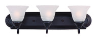 Myhouse Lighting Maxim - 8013FTOI - Three Light Bath Vanity - Essentials - 801x - Oil Rubbed Bronze