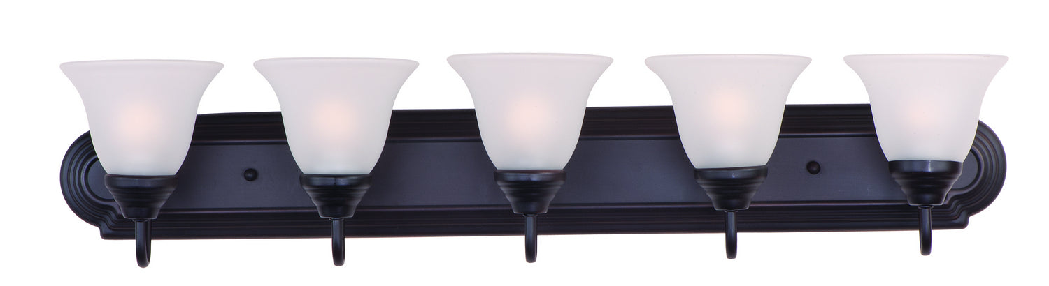 Myhouse Lighting Maxim - 8015FTOI - Five Light Bath Vanity - Essentials - 801x - Oil Rubbed Bronze