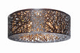 Myhouse Lighting ET2 - E21301-10BZ - Nine Light Flush Mount - Inca - Bronze