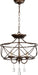 Myhouse Lighting Quorum - 2716-16-86 - Three Light Dual Mount - Cilia - Oiled Bronze