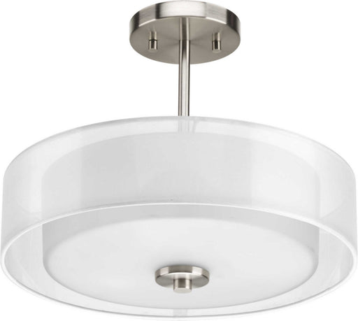 Myhouse Lighting Progress Lighting - P3694-09 - Three Light Semi-Flush Convertible - Invite - Brushed Nickel