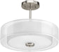 Myhouse Lighting Progress Lighting - P3694-09 - Three Light Semi-Flush Convertible - Invite - Brushed Nickel