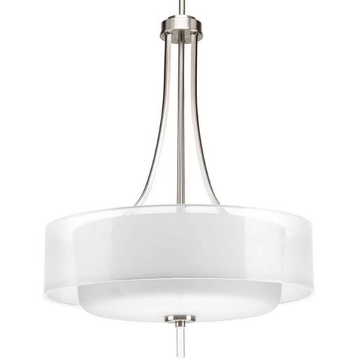 Myhouse Lighting Progress Lighting - P5047-09 - Four Light Pendant - Invite - Brushed Nickel