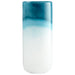 Myhouse Lighting Cyan - 05877 - Vase - Turquoise Cloud - Blue And White