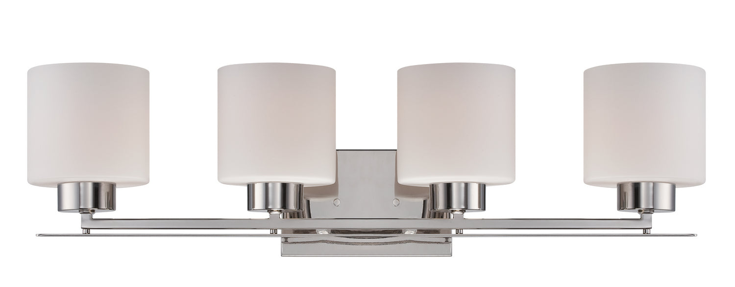 Myhouse Lighting Nuvo Lighting - 60-5204 - Four Light Vanity - Parallel - Polished Nickel