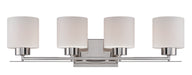 Myhouse Lighting Nuvo Lighting - 60-5204 - Four Light Vanity - Parallel - Polished Nickel