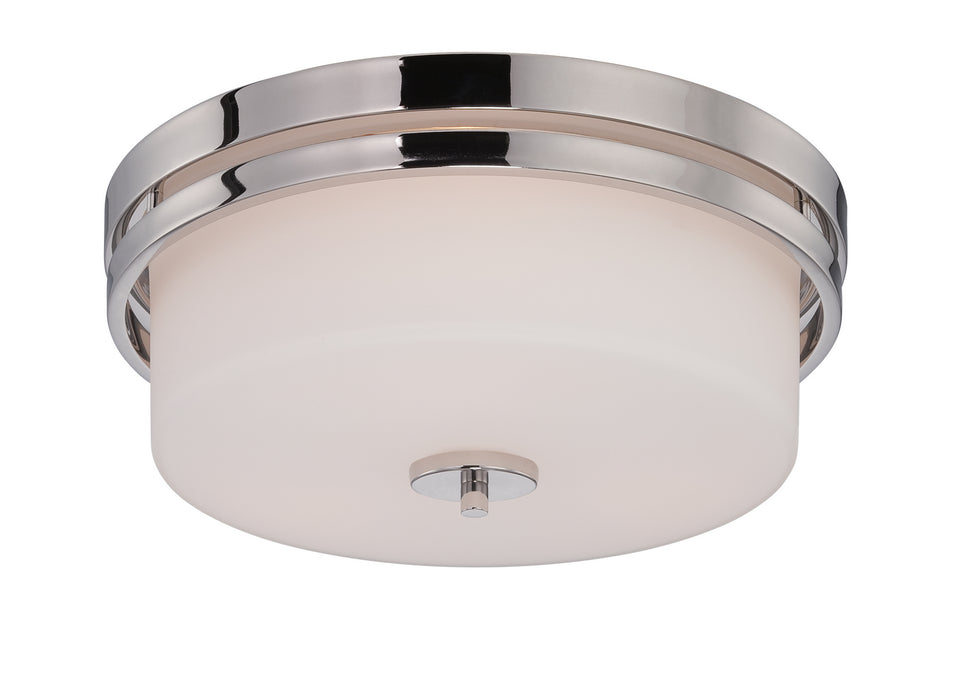 Myhouse Lighting Nuvo Lighting - 60-5207 - Three Light Flush Mount - Parallel - Polished Nickel