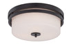 Myhouse Lighting Nuvo Lighting - 60-5307 - Three Light Flush Mount - Parallel - Aged Bronze