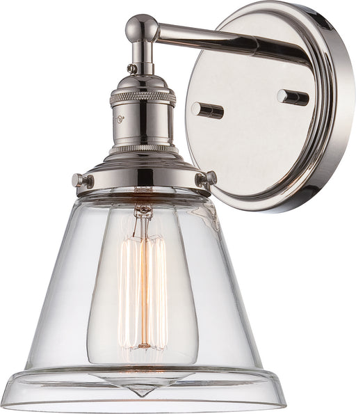 Myhouse Lighting Nuvo Lighting - 60-5412 - One Light Wall Sconce - Vintage - Polished Nickel