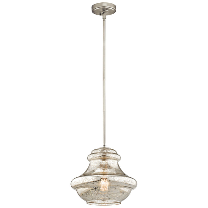 Myhouse Lighting Kichler - 42044NIMER - One Light Pendant - Everly - Brushed Nickel