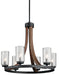 Myhouse Lighting Kichler - 43193AUB - Six Light Chandelier - Grand Bank - Auburn Stained Finish