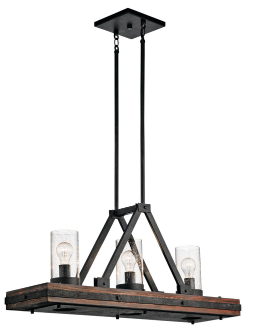 Myhouse Lighting Kichler - 43433AUB - Six Light Linear Chandelier - Colerne - Auburn Stained Finish