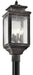 Myhouse Lighting Kichler - 49506WZC - Four Light Outdoor Post Mount - Wiscombe Park - Weathered Zinc