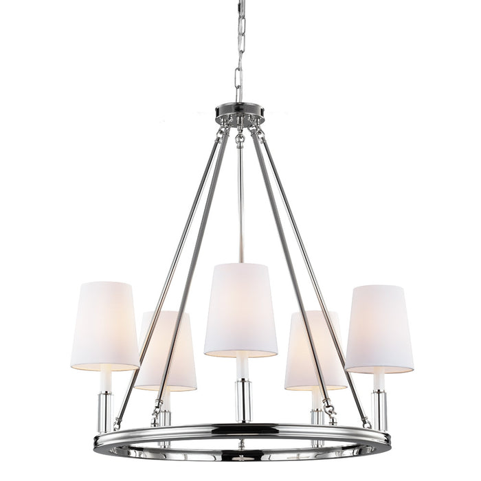 Myhouse Lighting Visual Comfort Studio - F2922/5PN - Five Light Chandelier - Lismore - Polished Nickel