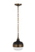 Myhouse Lighting Generation Lighting - P1282DAB/MB - One Light Pendant - Cadence - Dark Antique Brass / Matte Black