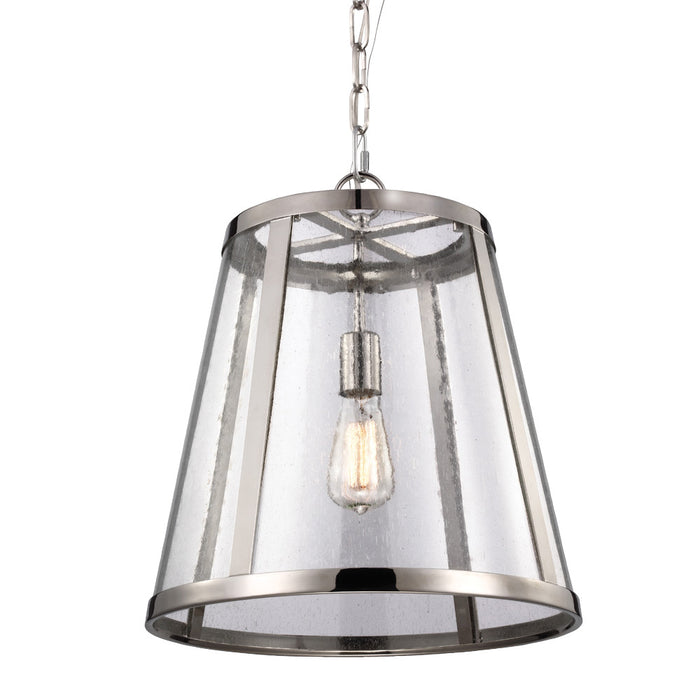 Myhouse Lighting Visual Comfort Studio - P1289PN - One Light Pendant - Harrow - Polished Nickel