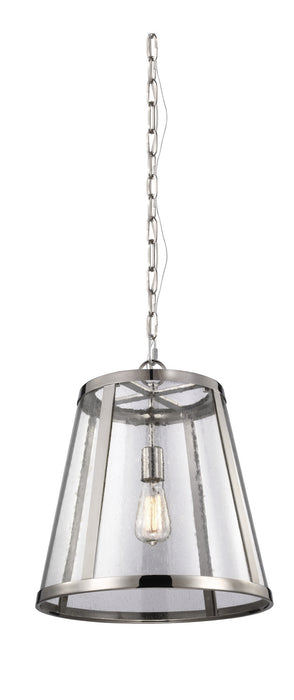 Myhouse Lighting Visual Comfort Studio - P1289PN - One Light Pendant - Harrow - Polished Nickel