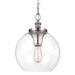 Myhouse Lighting Visual Comfort Studio - P1307BS - One Light Pendant - Tabby - Brushed Steel