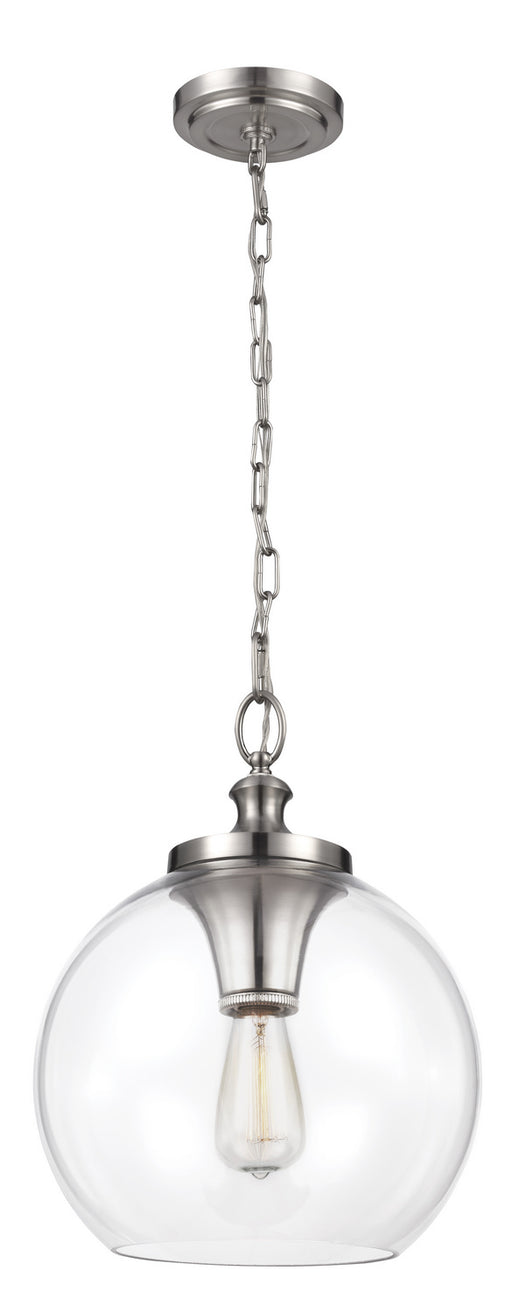 Myhouse Lighting Visual Comfort Studio - P1307BS - One Light Pendant - Tabby - Brushed Steel