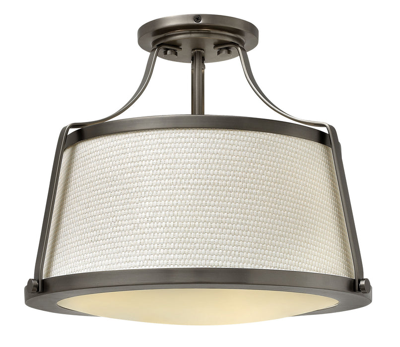 Myhouse Lighting Hinkley - 3521AN - LED Semi-Flush Mount - Charlotte - Antique Nickel