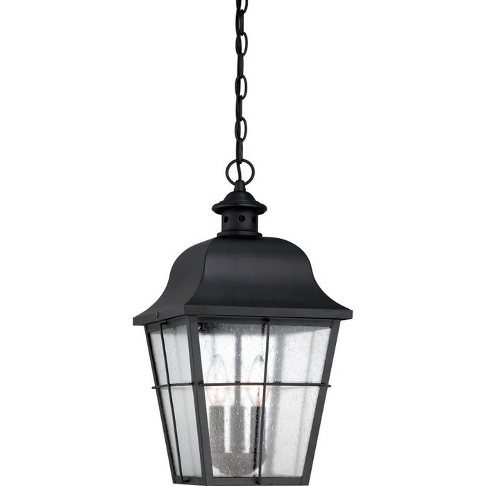 Myhouse Lighting Quoizel - MHE1910K - Three Light Outdoor Hanging Lantern - Millhouse - Mystic Black