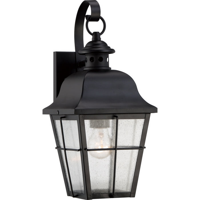 Myhouse Lighting Quoizel - MHE8406K - One Light Outdoor Wall Lantern - Millhouse - Mystic Black