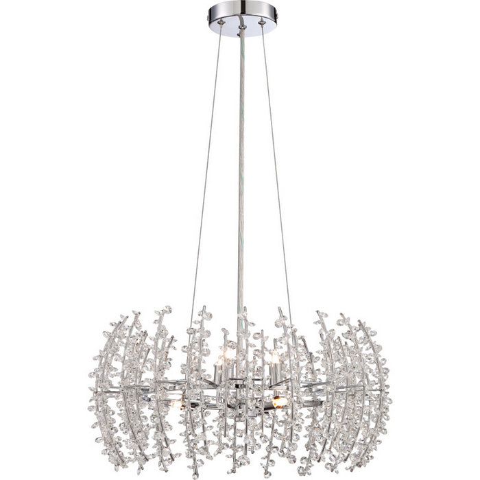 Myhouse Lighting Quoizel - VLA2820C - Six Light Pendant - Valla - Polished Chrome