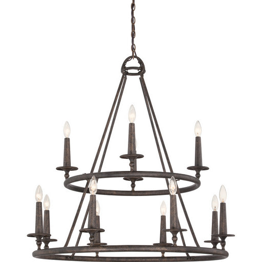 Myhouse Lighting Quoizel - VYR5012ML - 12 Light Chandelier - Voyager - Malaga