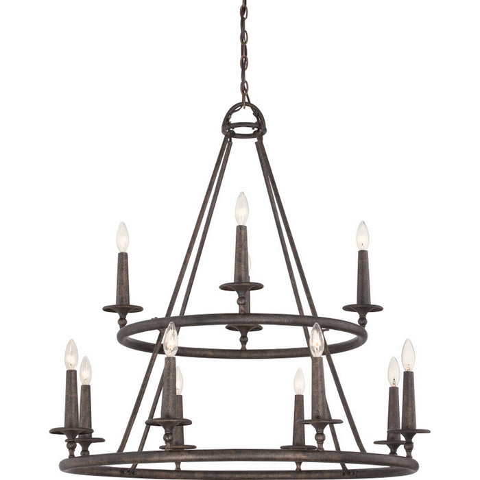 Myhouse Lighting Quoizel - VYR5012ML - 12 Light Chandelier - Voyager - Malaga