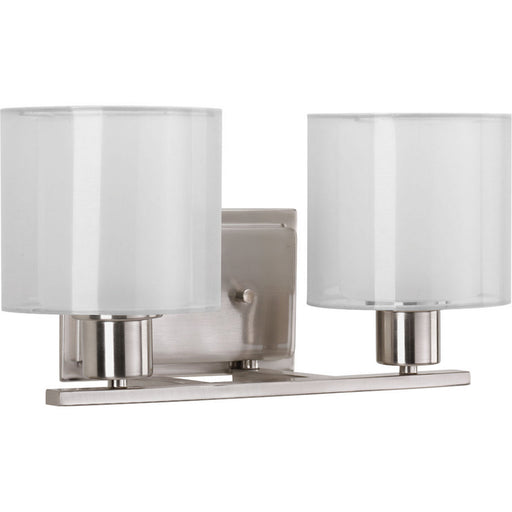 Myhouse Lighting Progress Lighting - P2078-09 - Two Light Bath Bracket - Invite - Brushed Nickel
