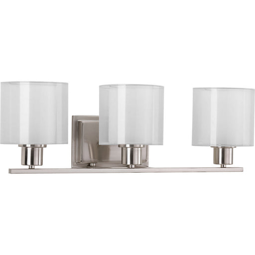 Myhouse Lighting Progress Lighting - P2079-09 - Three Light Bath Bracket - Invite - Brushed Nickel