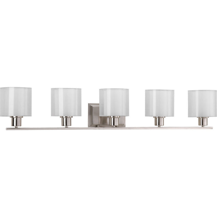 Myhouse Lighting Progress Lighting - P2081-09 - Five Light Bath - Invite - Brushed Nickel