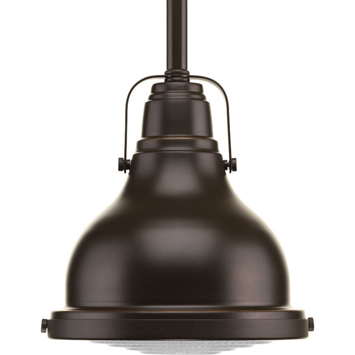 Myhouse Lighting Progress Lighting - P5050-108 - One Light Mini Pendant - Fresnel Pendant - Oil Rubbed Bronze