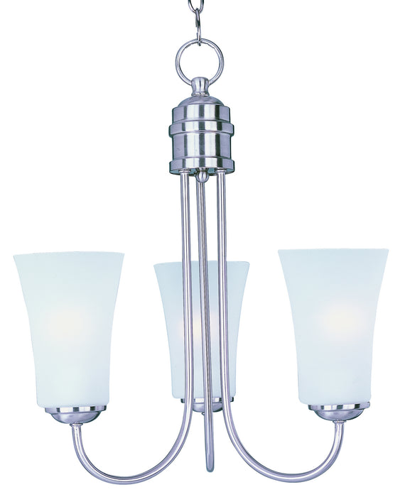 Myhouse Lighting Maxim - 10043FTSN - Three Light Chandelier - Logan - Satin Nickel