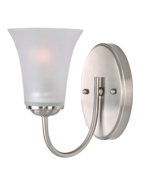 Myhouse Lighting Maxim - 10051FTSN - One Light Bath Vanity - Logan - Satin Nickel