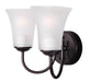 Myhouse Lighting Maxim - 10052FTOI - Two Light Bath Vanity - Logan - Oil Rubbed Bronze