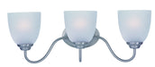 Myhouse Lighting Maxim - 10073FTSN - Three Light Bath Vanity - Stefan - Satin Nickel